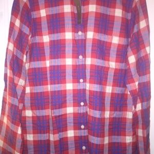 J. Crew plaid button down Tall